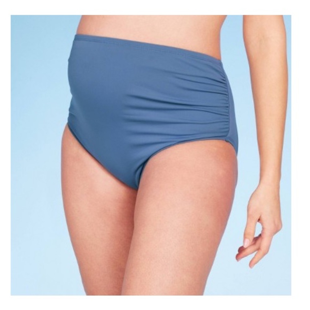 Isabel Maternity (Target) High Waisted Swim Bottoms - Blue